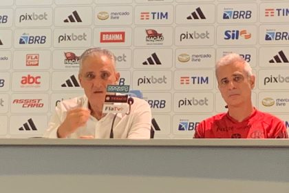 Coletiva de imprensa no Maracanã com Tite e Fábio Mahseredjian