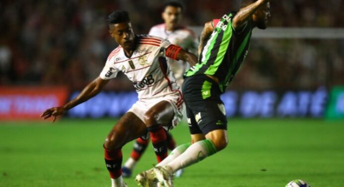 Bruno Henrique manda recado à torcida do Flamengo após vitória contra o América-MG