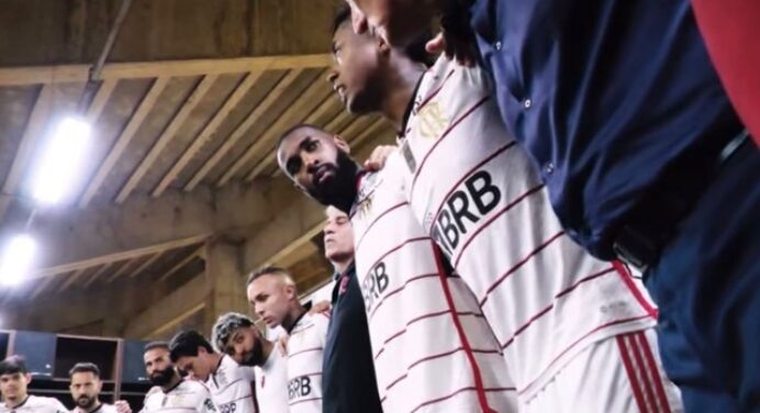 Bastidores: Bruno Henrique ‘incendeia’ vestiário do Flamengo antes de jogo contra América-MG