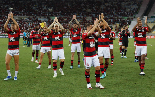 Elenco do Flamengo no Maracanã