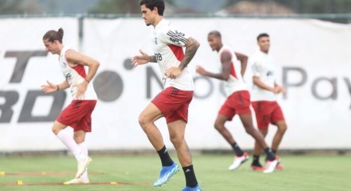 Flamengo encerra preparação para jogo contra o Palmeiras com apenas 1 treino completo