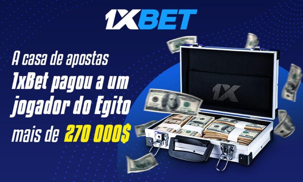 A casa de apostas 1xBet pagou a um jogador do Egito mais de US$ 270.000