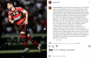 Everton Ribeiro desabafa no Instagram