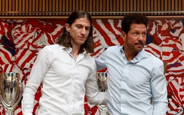 Diego Simeone e Filipe Luís