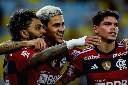 Gabigol, Pedro e Ayrton Lucas no Flamengo