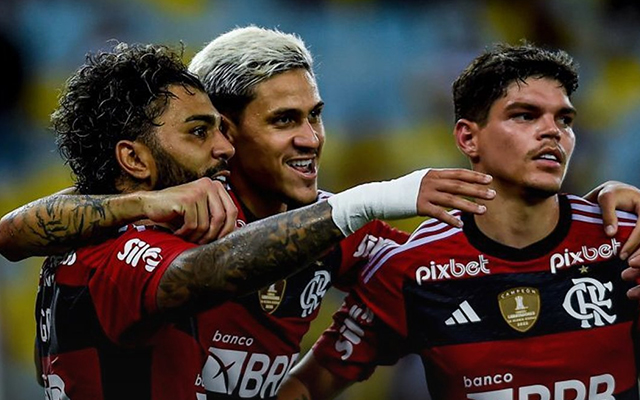 Gabigol, Pedro e Ayrton Lucas no Flamengo