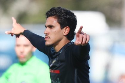 Pedro em jogo do Flamengo contra o Philadelphia Union