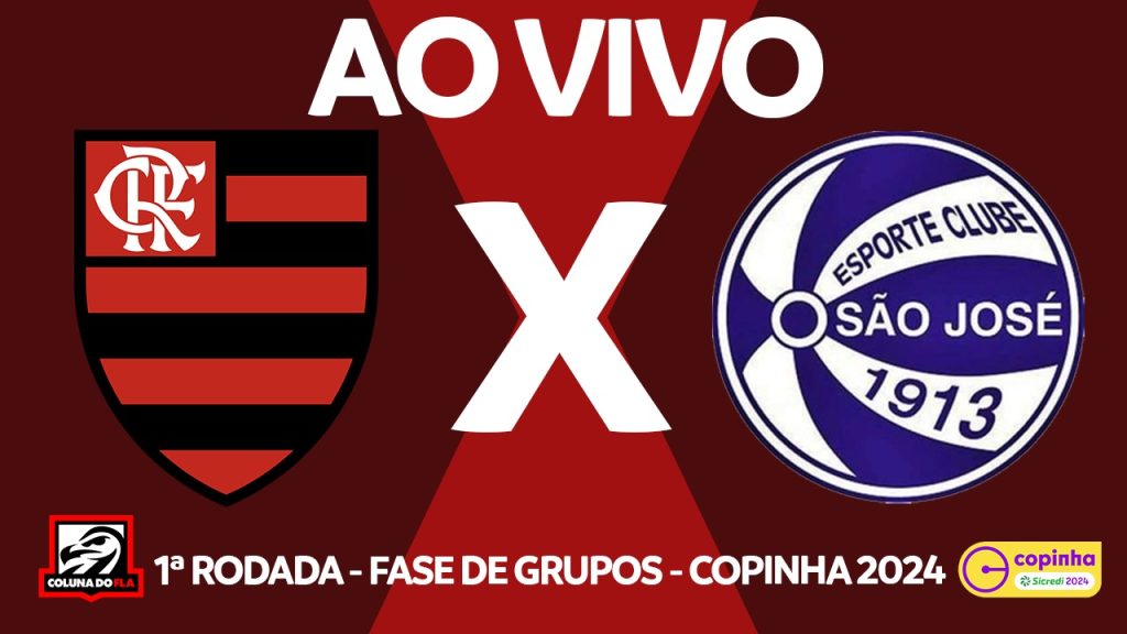 AO VIVO: assista a Flamengo x São José pela Copinha com o Coluna do Fla