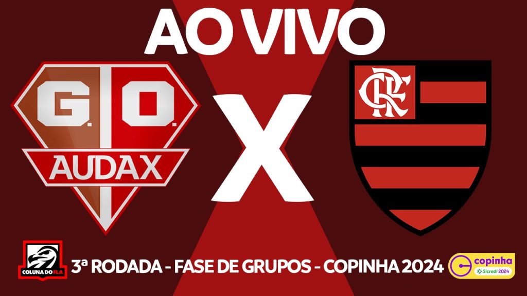 AO VIVO: assista a Audax-SP x Flamengo pela Copinha com o Coluna do Fla