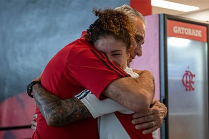 Tite e Cristiane no Flamengo