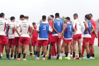 Elenco do Flamengo em treino