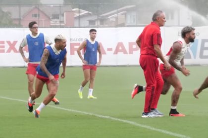 Treino do Flamengo no Ninho do Urubu