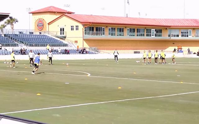 Treino do Flamengo em Orlando