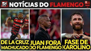 JUAN FORA DO FLAMENGO | DE LA CRUZ MACHUDADO | FASE DE LÉO PEREIRA | VITÓRIA SOBRE O BOTAFOGO