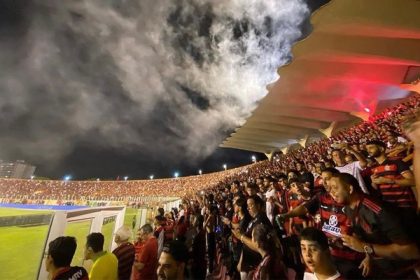 Torcida do Flamengo em Aracaju, na Arena Batistão