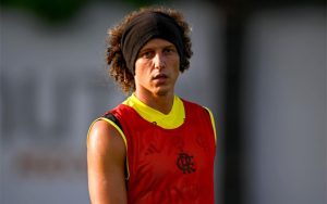 David Luiz em treino do Flamengo