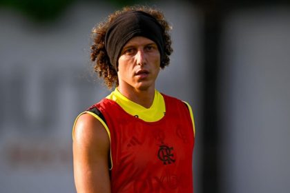 David Luiz em treino do Flamengo