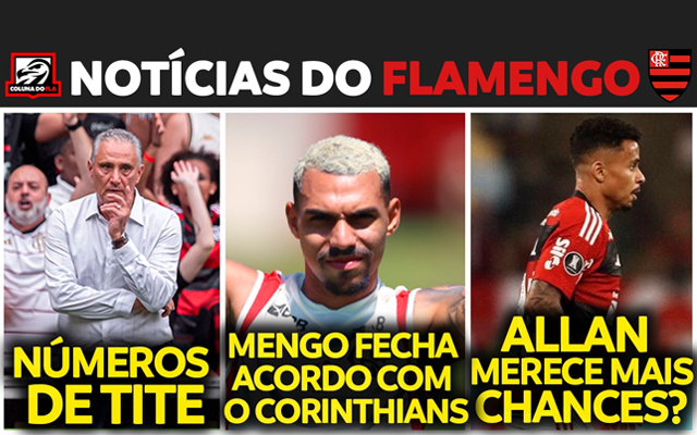 Notícias do Fla hoje: reta final de Carioca, situação de Allan, números de Tite e mais