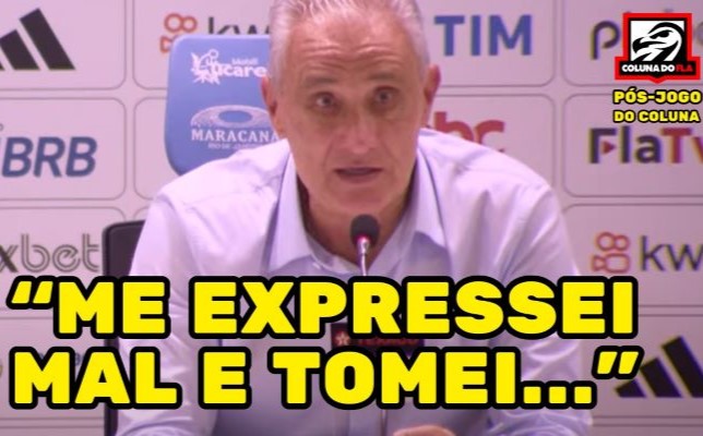 “Me expressei mal”: Tite volta a se defender após eleger o Carioca como estadual mais difícil