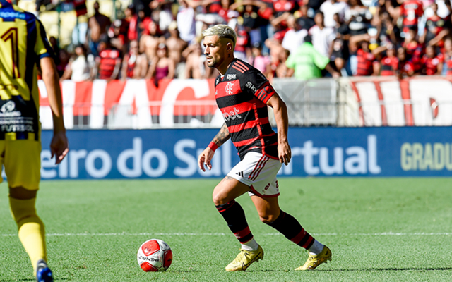 Arrascaeta em Flamengo x Madureira, pela 11ª rodada do Campeonato Carioca - 02/03/2024