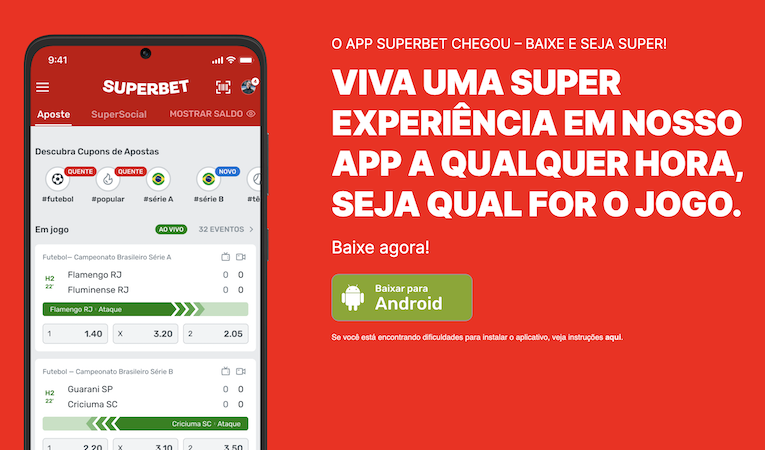 como baixar o app da superbet