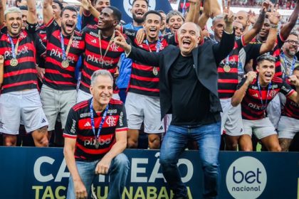 Flamengo comemora título da Taça Guanabara