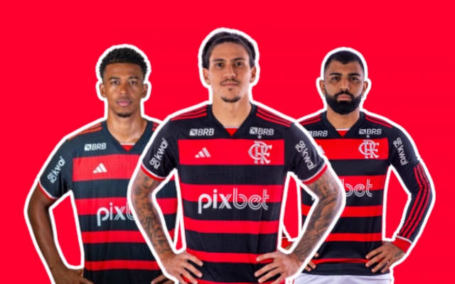 Carlinhos, Pedro e Gabigol no Flamengo