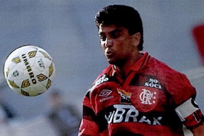 Bebeto pelo Flamengo em 1996