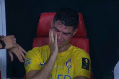 Cristiano Ronaldo chorando