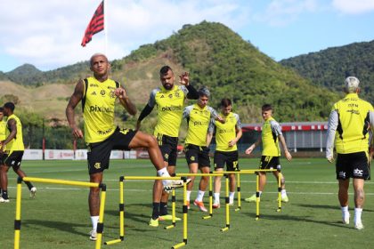 Treino do Flamengo, com Fabrício Bruno