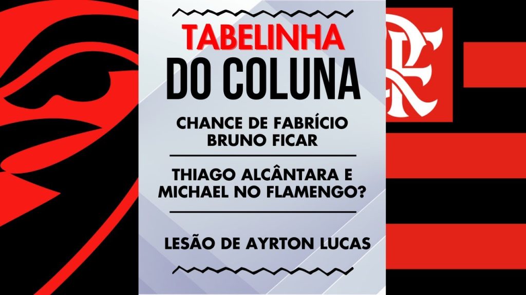 CHANCE DE FABRÍCIO BRUNO FICAR | THIAGO ALCÂNTARA E MICHAEL NO FLAMENGO? | LESÃO DE AYRTON LUCAS