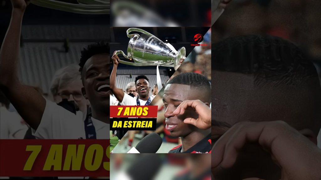 Há sete anos, o cria VINÍCIUS JÚNIOR estreava com o Manto Sagrado no time profissional!