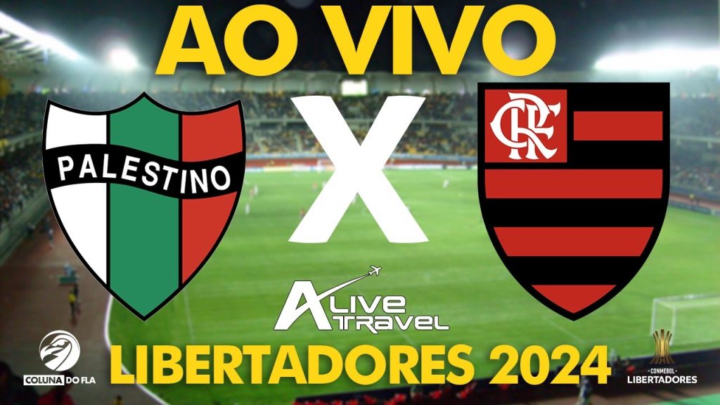 PALESTINO X FLAMENGO AO VIVO – FASE DE GRUPOS – LIBERTADORES 2024 – NARRAÇÃO RAFA PENIDO