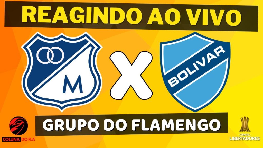 REAGINDO AO VIVO – MILLONARIOS X BOLÍVAR – LIBERTADORES 2024 – GRUPO DO FLAMENGO