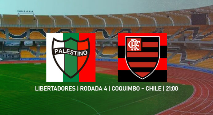 Jogo ao vivo, escalações e mais: saiba tudo sobre Palestino x Flamengo, pela Libertadores