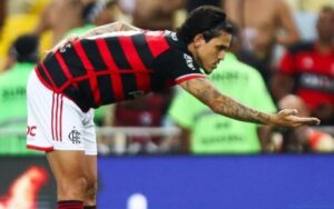 Pedro comemora gol do Flamengo sobre o Amazonas