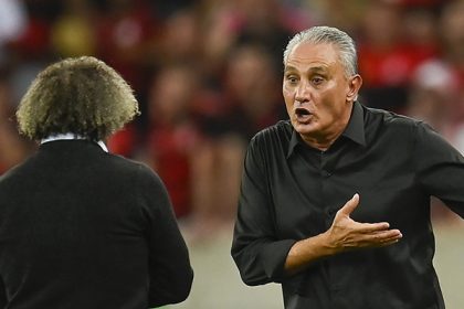 Tite em jogo do Flamengo