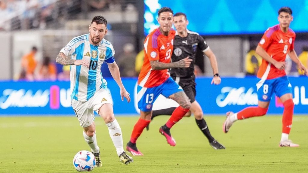 Pulgar joga 76 minutos, Chile perde para a Argentina e pode ser eliminado da Copa América no sábado