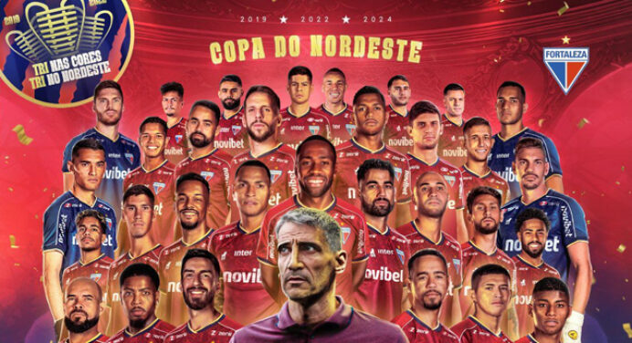 Com 3 ex-jogadores do Flamengo no elenco, Fortaleza é campeão da Copa do Nordeste