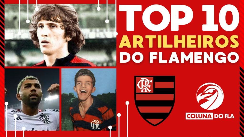 OS 10 MAIORES ARTILHEIROS DO FLAMENGO