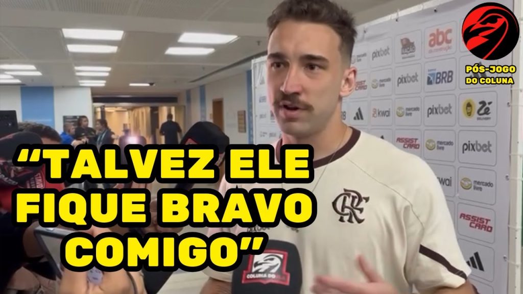 LÉO ORTIZ FALA DA PARTIDA COMO VOLANTE E RASGA ELOGIOS A DAVID LUIZ