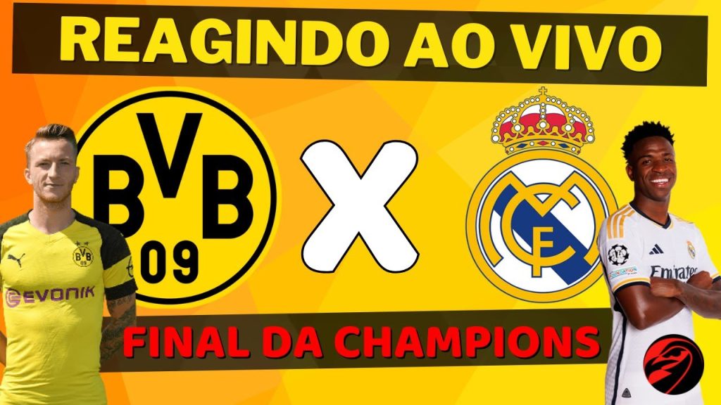 REAGINDO AO VIVO – BORUSSIA DORTMUND X REAL MADRID – FINAL DA CHAMPIONS LEAGUE 2024