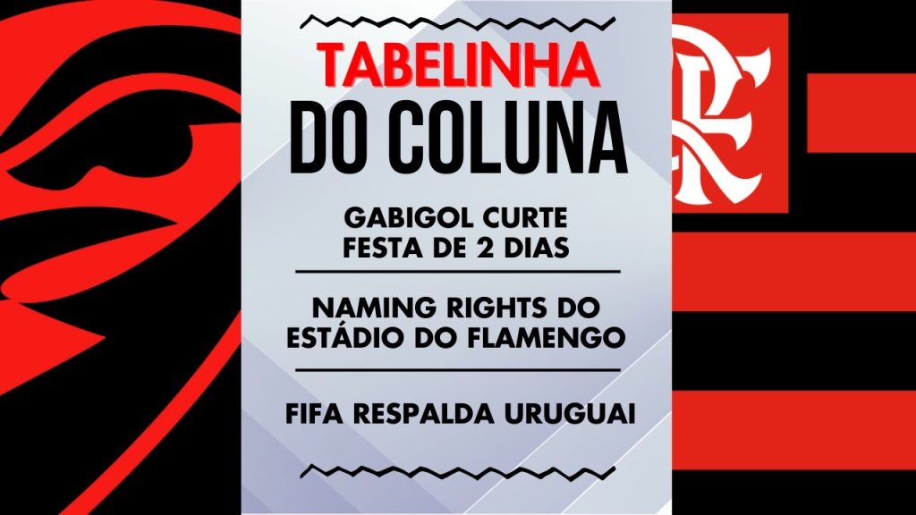 GABIGOL CURTE FESTA DE 2 DIAS | NAMING RIGHTS DO ESTÁDIO DO FLAMENGO | FIFA RESPALDA URUGUAI