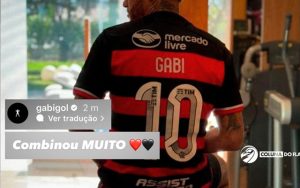 Gabigol diz que camisa do Flamengo "combinou muito" com Neymar