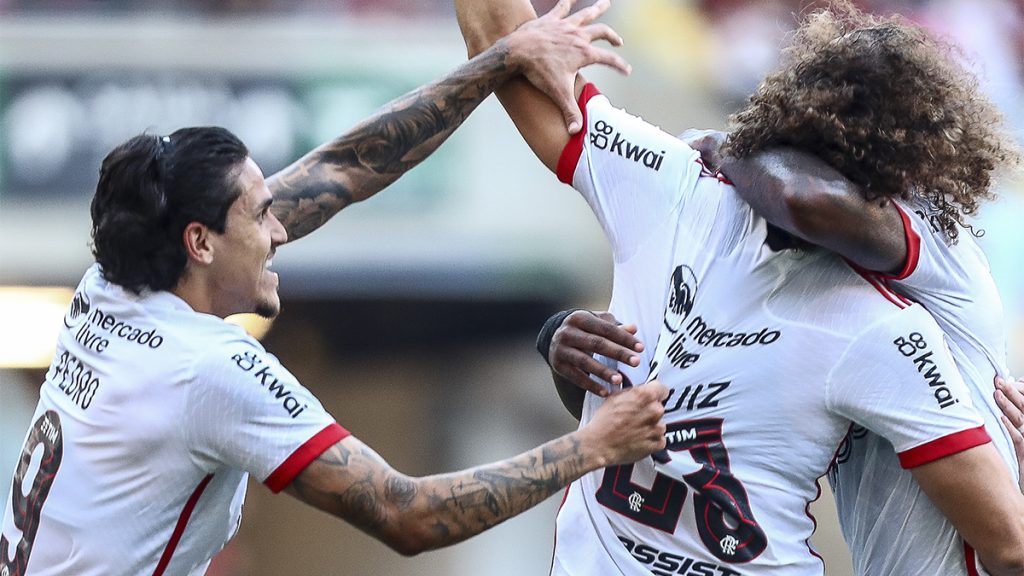 Pedro e David Luiz no Flamengo