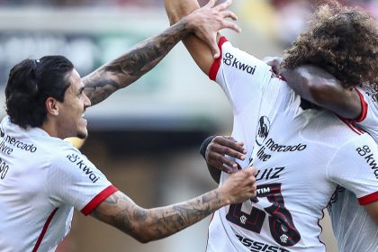 Pedro e David Luiz no Flamengo