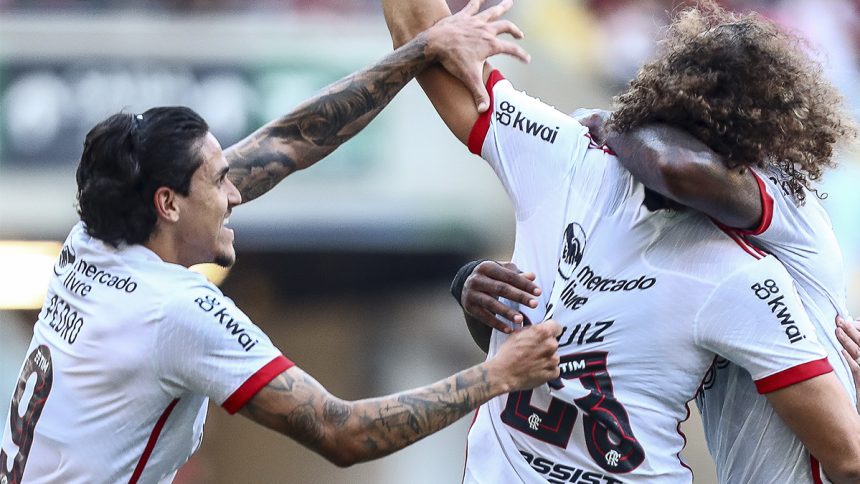 Pedro e David Luiz no Flamengo