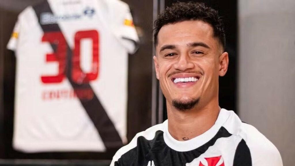 Coutinho e mais 1: Vasco tem 2 dúvidas para jogo contra o Flamengo, pelo Brasileirão