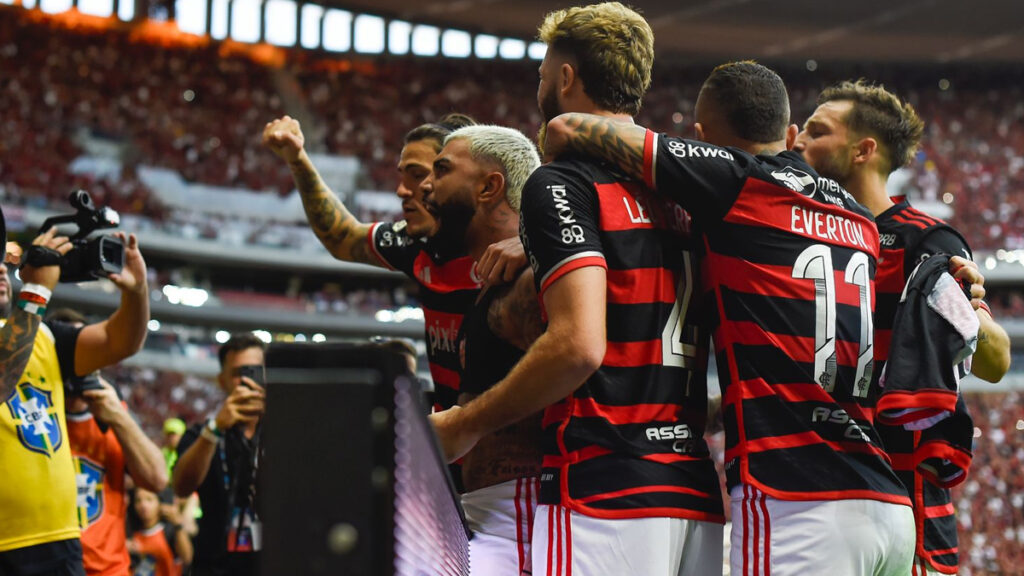 Gabigol manda recado para torcida do Flamengo após marcar gol da vitória contra o Criciúma