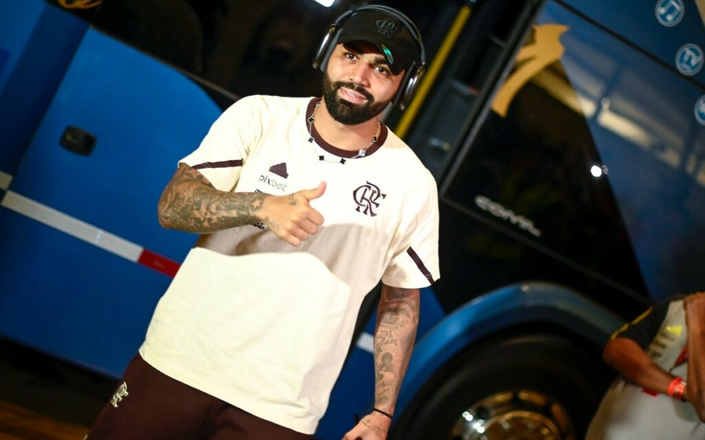 Gabigol manda recado antes de jogo do Flamengo contra o São Paulo, pelo Brasileirão